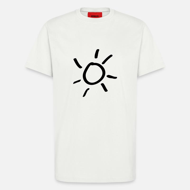 sonne - T-Shirt - made by SPREAD - OFF WHITE