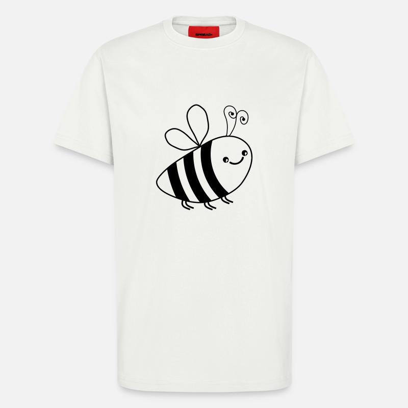 biene - T-Shirt - made by SPREAD - OFF WHITE