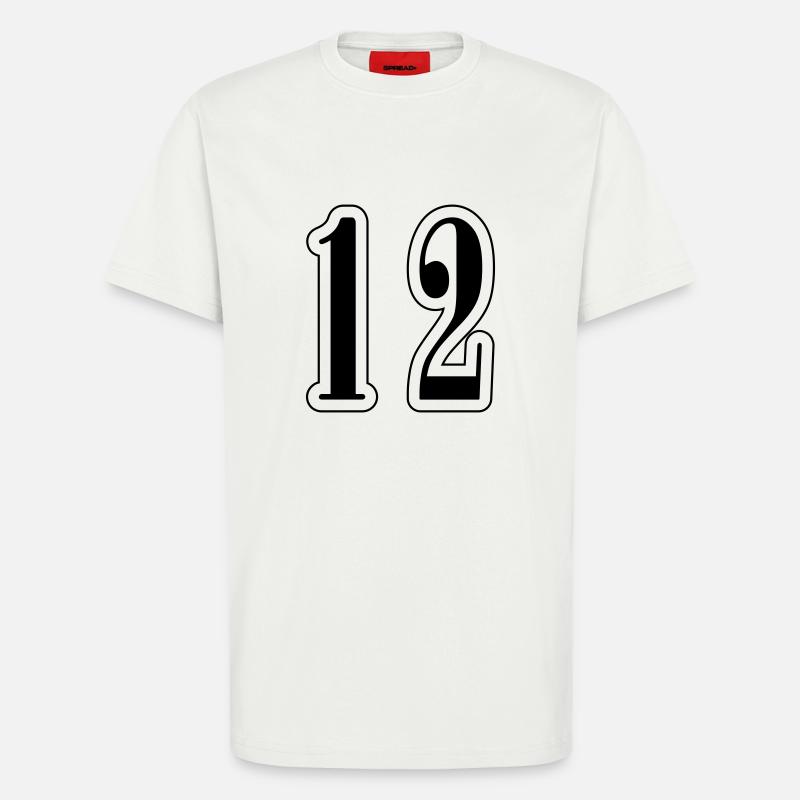 12 Number symbol - T-Shirt - made by SPREAD - OFF WHITE