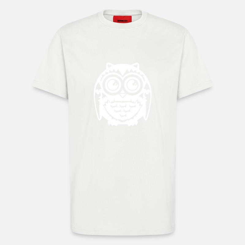 Eule - T-Shirt - made by SPREAD - OFF WHITE