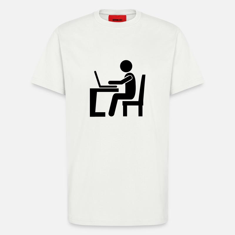 Work Office - T-Shirt - made by SPREAD - OFF WHITE