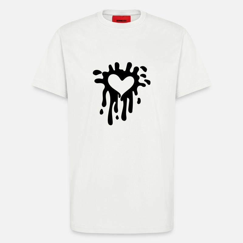 Herz - T-Shirt - made by SPREAD - OFF WHITE