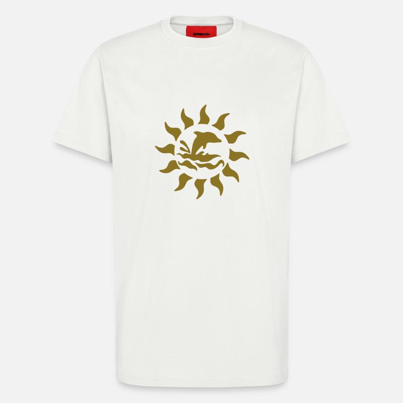 delfin sonne - T-Shirt - made by SPREAD - OFF WHITE