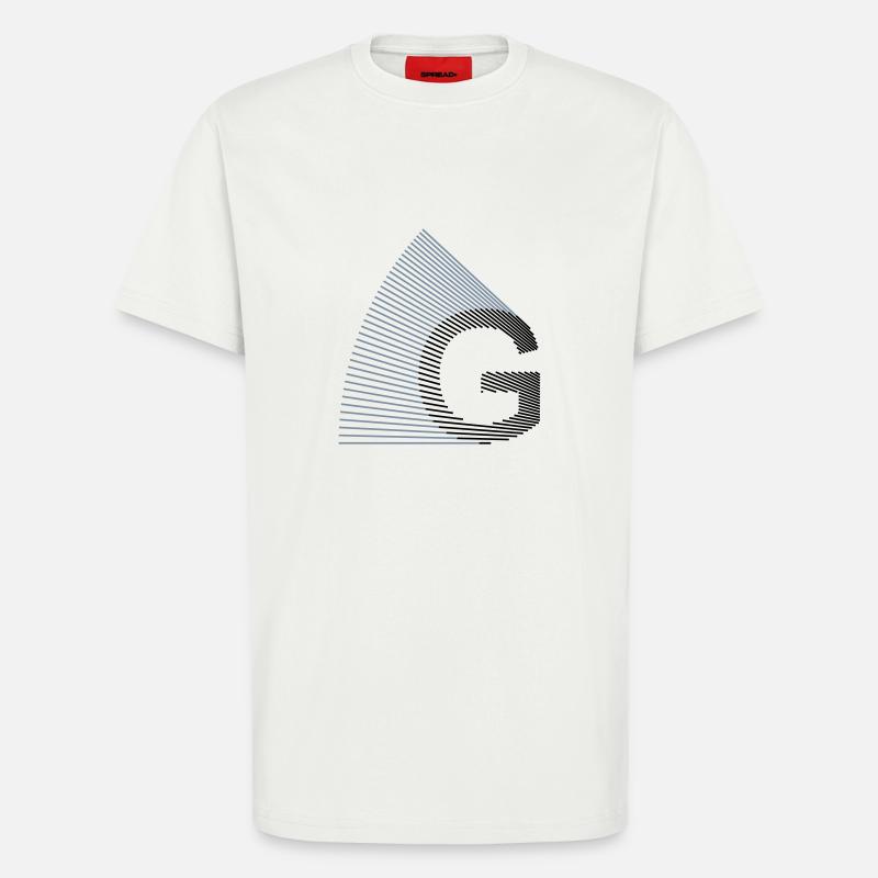 strahlen_typo_G - T-Shirt - made by SPREAD - OFF WHITE