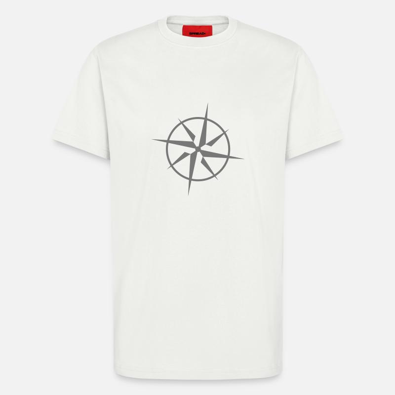 Kompass - T-Shirt - made by SPREAD - OFF WHITE