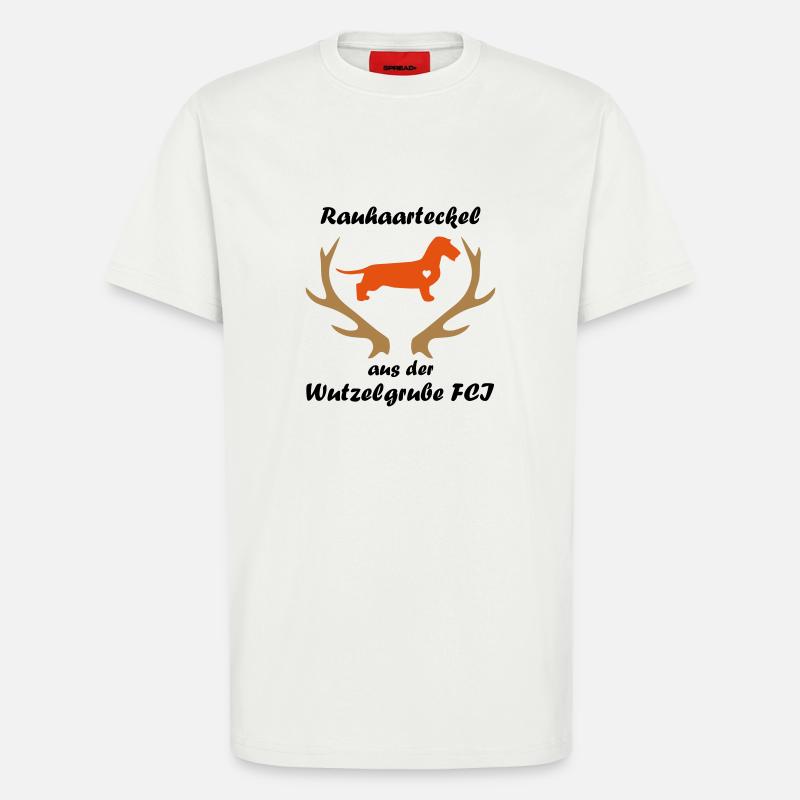 Wutzelgrube Logo Geweih - T-Shirt - made by SPREAD - OFF WHITE