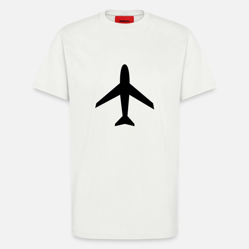 flugzeug - T-Shirt - made by SPREAD - OFF WHITE