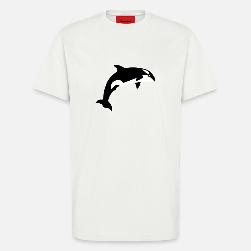 Whale - T-Shirt - made by SPREAD - OFF WHITE