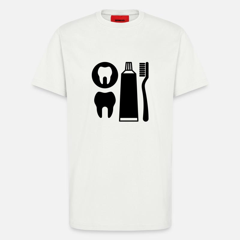 Zahnpflege - T-Shirt - made by SPREAD - OFF WHITE