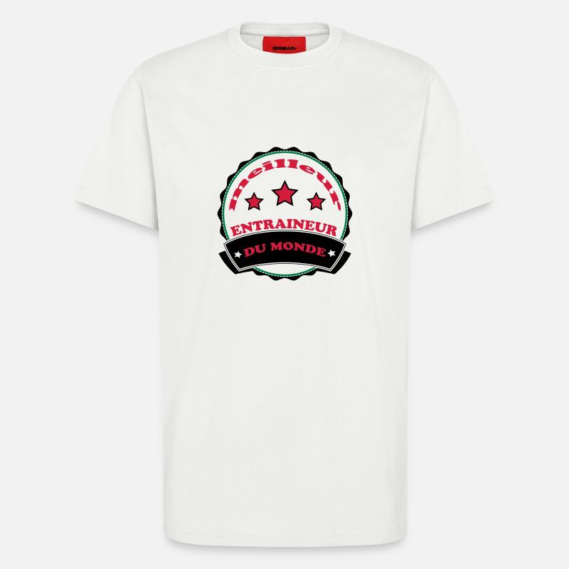 Bester COACH der Welt - T-Shirt - made by SPREAD - OFF WHITE