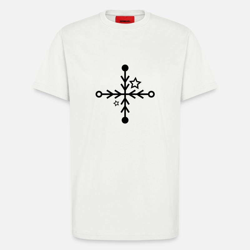 Schneeflocken-Symbol - T-Shirt - made by SPREAD - OFF WHITE