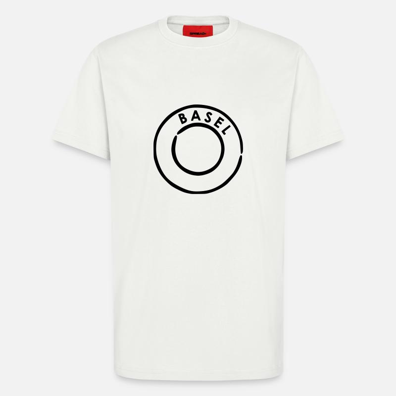 Basel Poststempel - T-Shirt - made by SPREAD - OFF WHITE