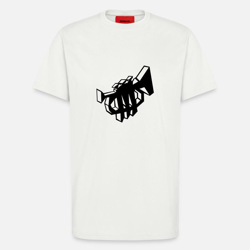 trompeta - T-Shirt - made by SPREAD - OFF WHITE