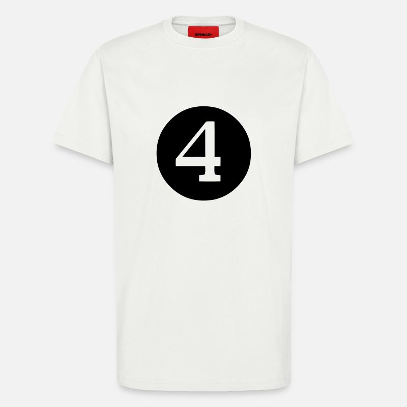 Vier - T-Shirt - made by SPREAD - OFF WHITE