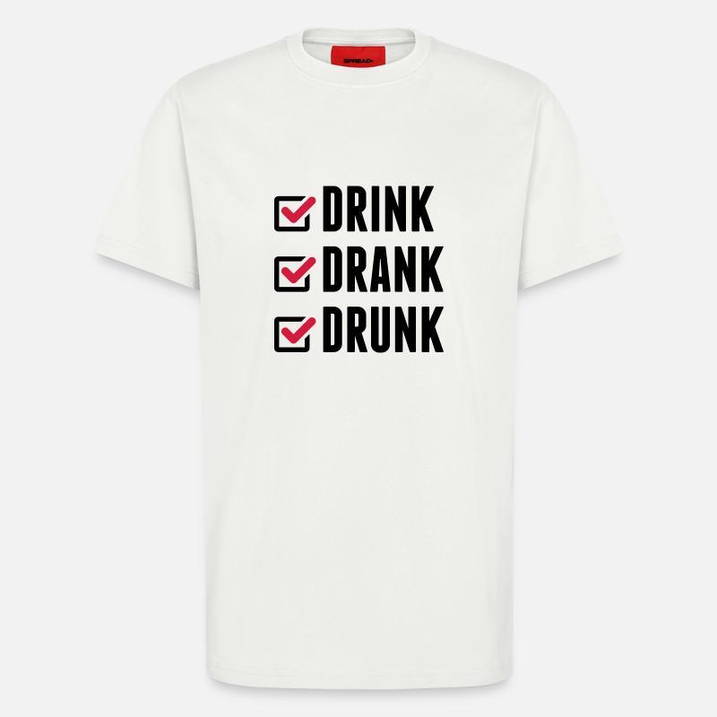drink_drank_drunk_cc2 - T-Shirt - made by SPREAD - OFF WHITE