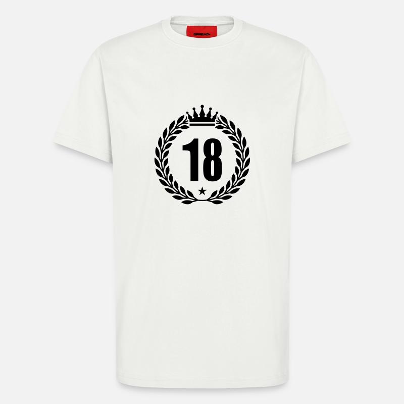 18 kranz krone - T-Shirt - made by SPREAD - OFF WHITE