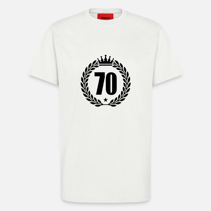 70 kranz krone - T-Shirt - made by SPREAD - OFF WHITE