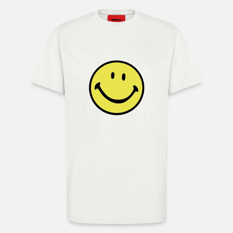 Lächeln - T-Shirt - made by SPREAD - OFF WHITE