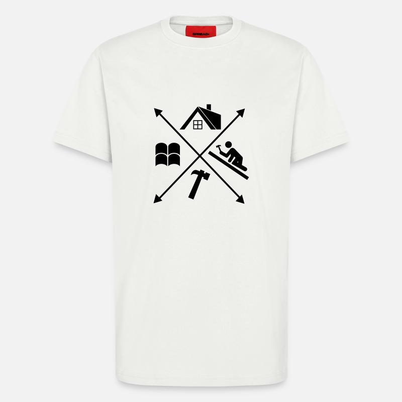 Dachdecker - T-Shirt - made by SPREAD - OFF WHITE