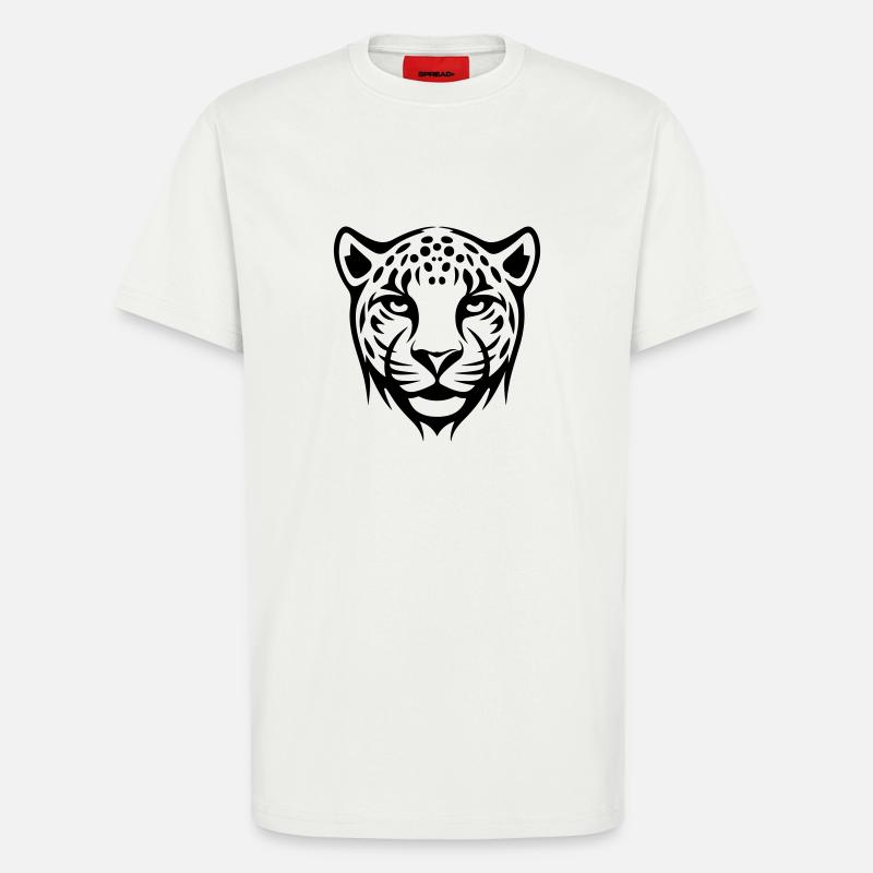 Cheetah Head - T-Shirt - made by SPREAD - OFF WHITE