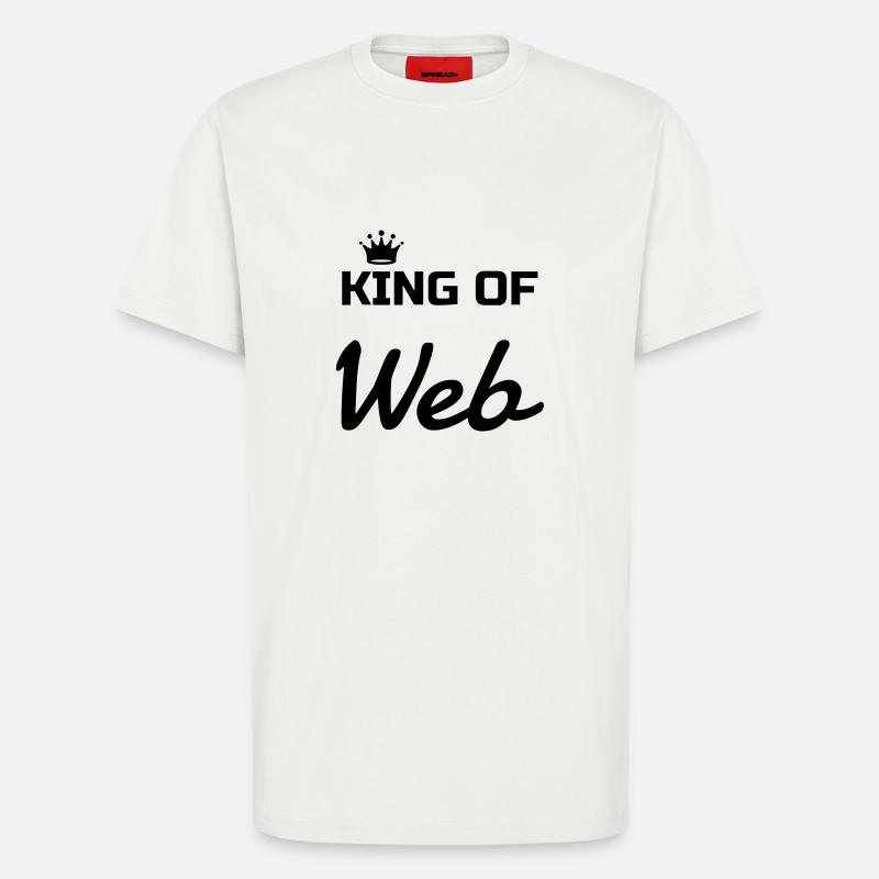 Webmaster Internet Web Geek Website - T-shirt bio décontracté fabriqué en UE - OFF WHITE