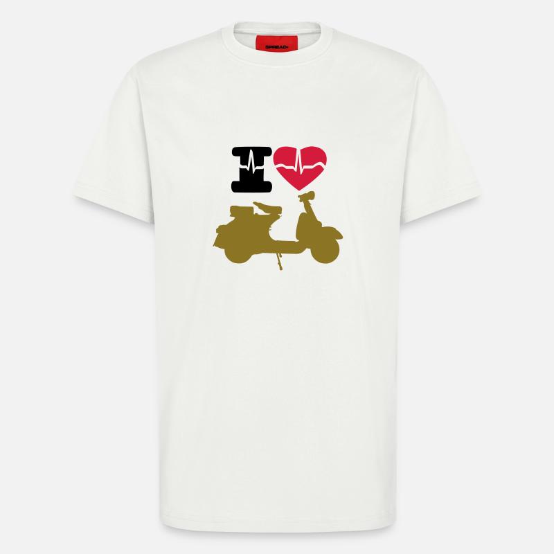 ich liebe moto - T-Shirt - made by SPREAD - OFF WHITE