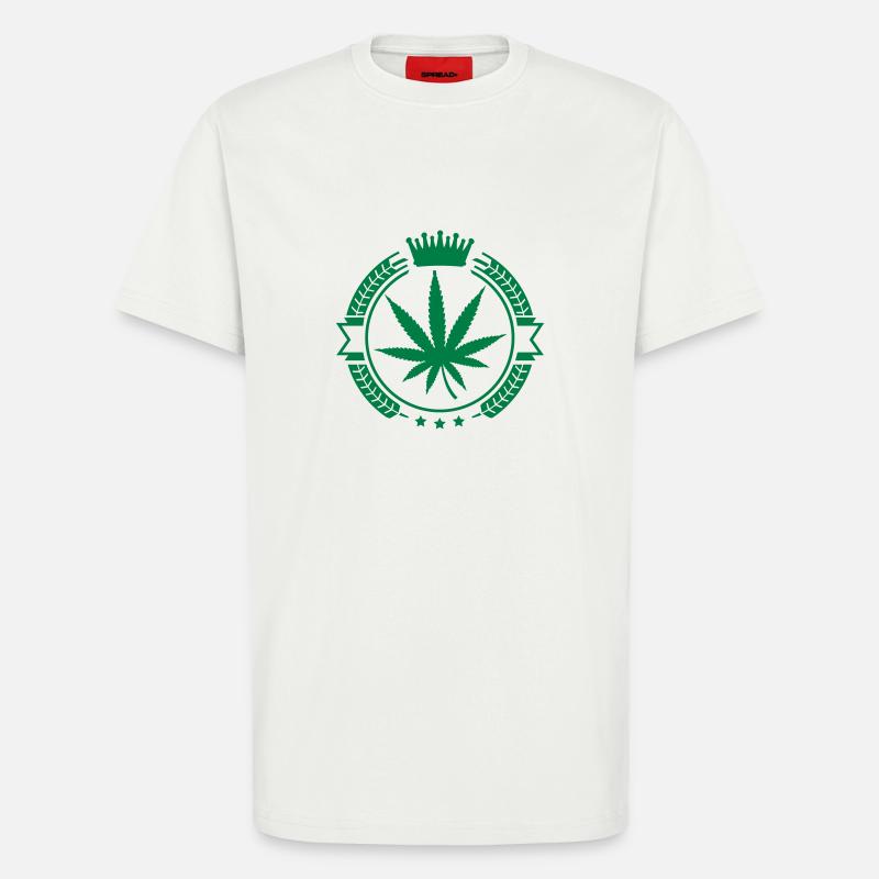 hemp_leaf_au1 - T-Shirt - made by SPREAD - OFF WHITE
