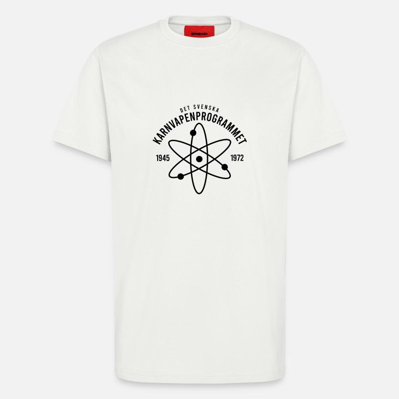 The Swedish nuclear weapons programme - T-Shirt - made by SPREAD - OFF WHITE
