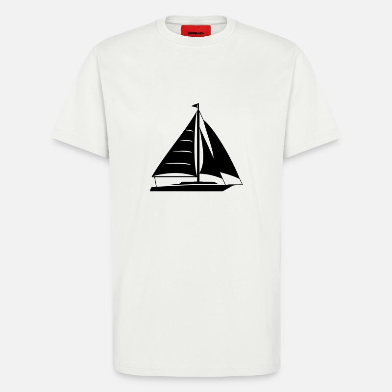 Segelboot - T-Shirt - made by SPREAD - OFF WHITE