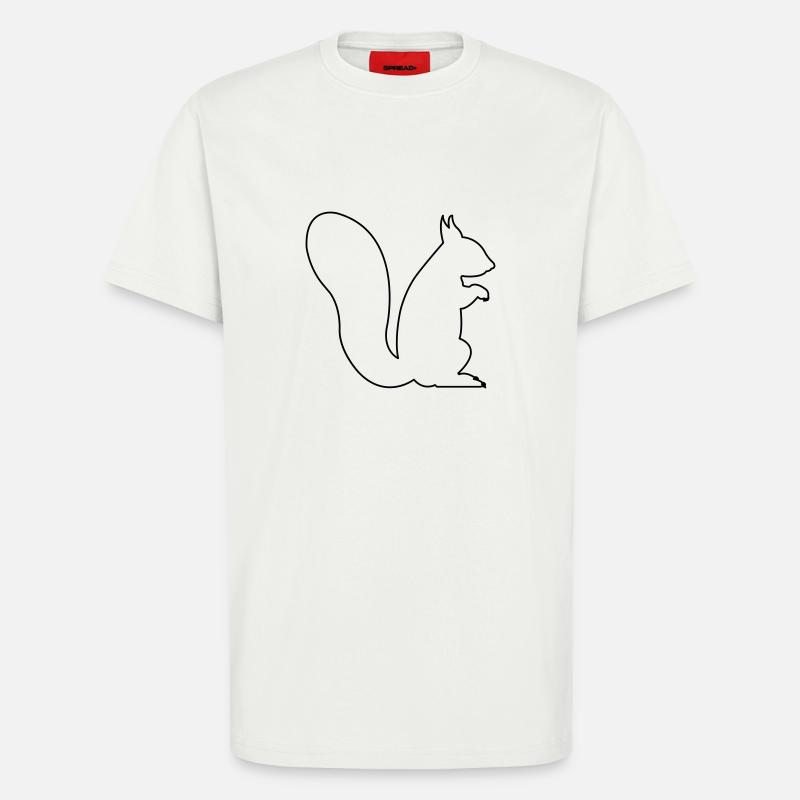 eichhörnchen - T-Shirt - made by SPREAD - OFF WHITE