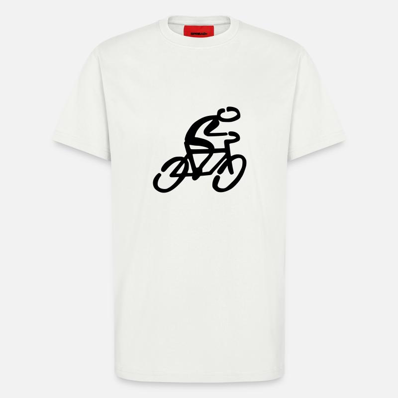Fahrradfahrer Fahrrad - T-Shirt - made by SPREAD - OFF WHITE