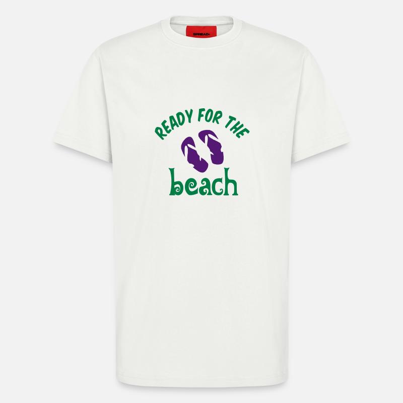 beach - T-Shirt - made by SPREAD - OFF WHITE