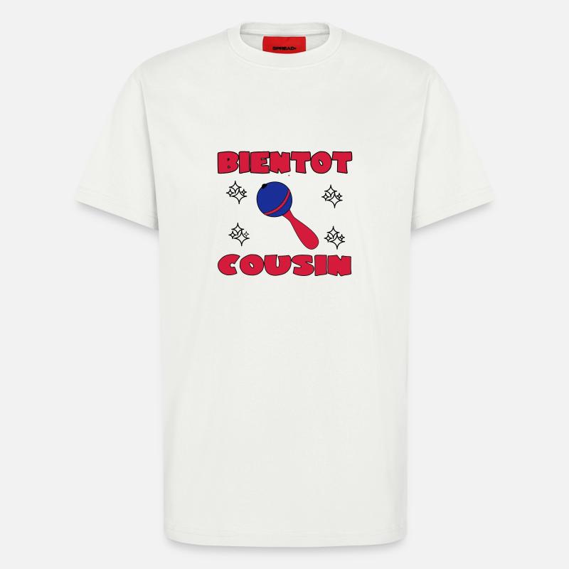BALDIGER COUSIN - T-Shirt - made by SPREAD - OFF WHITE