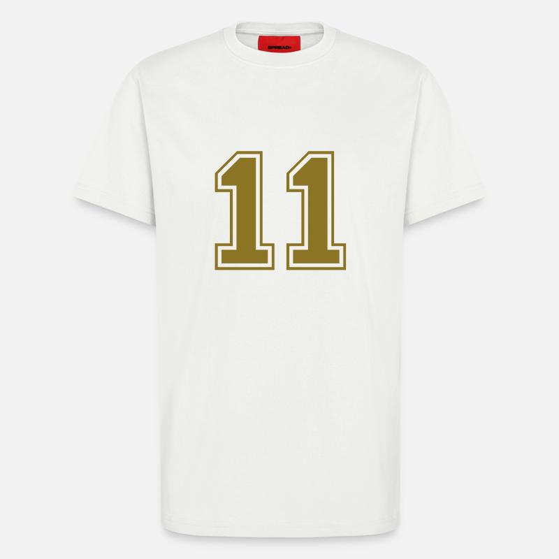 nummer - 11 - T-Shirt - made by SPREAD - OFF WHITE