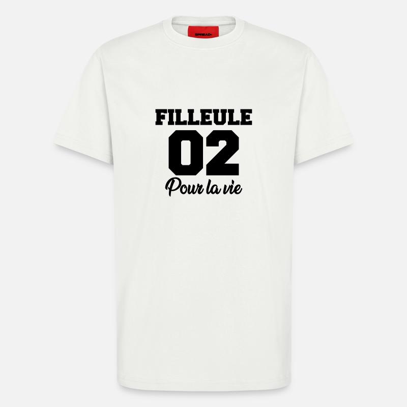 filleule 02 pour la vie - T-shirt bio décontracté fabriqué en UE - OFF WHITE