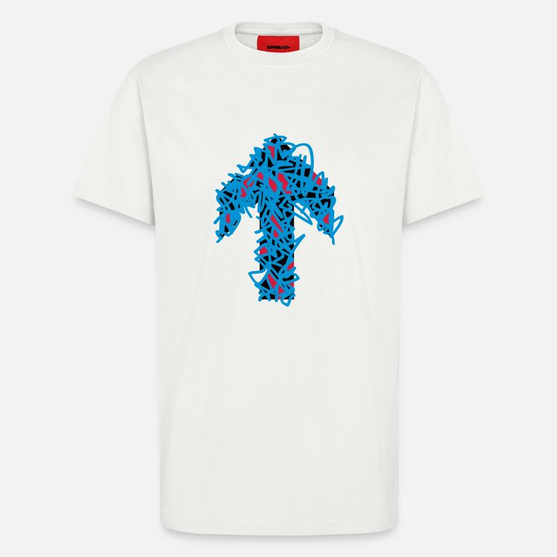 pfeil-nach-oben - T-Shirt - made by SPREAD - OFF WHITE