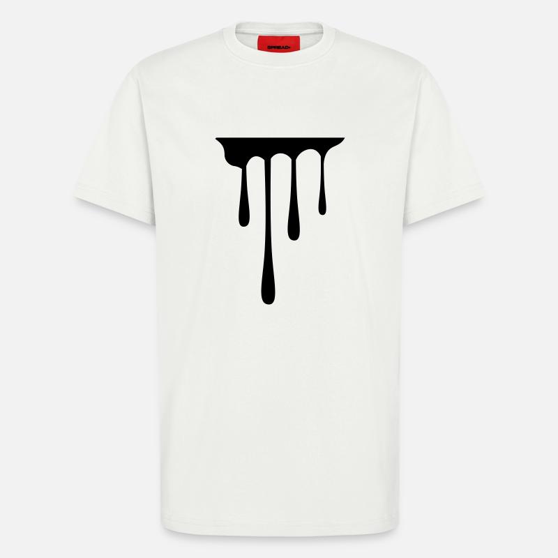 Drips - T-Shirt - made by SPREAD - OFF WHITE