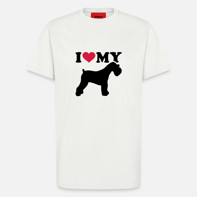 Miniature Schnauzer - T-Shirt - made by SPREAD - OFF WHITE