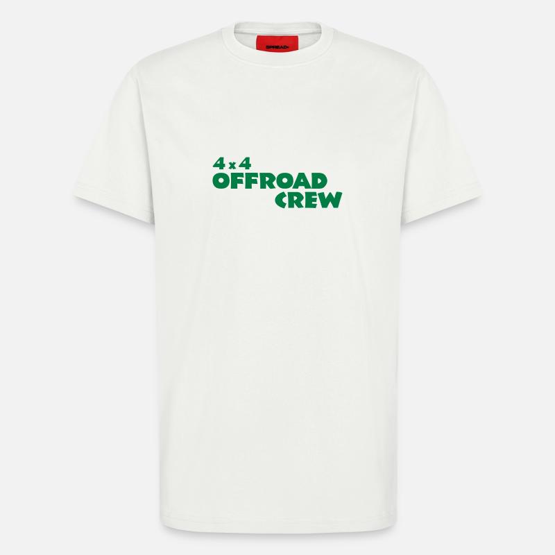 4x4 offroad crew Shirt - T-Shirt - made by SPREAD - OFF WHITE