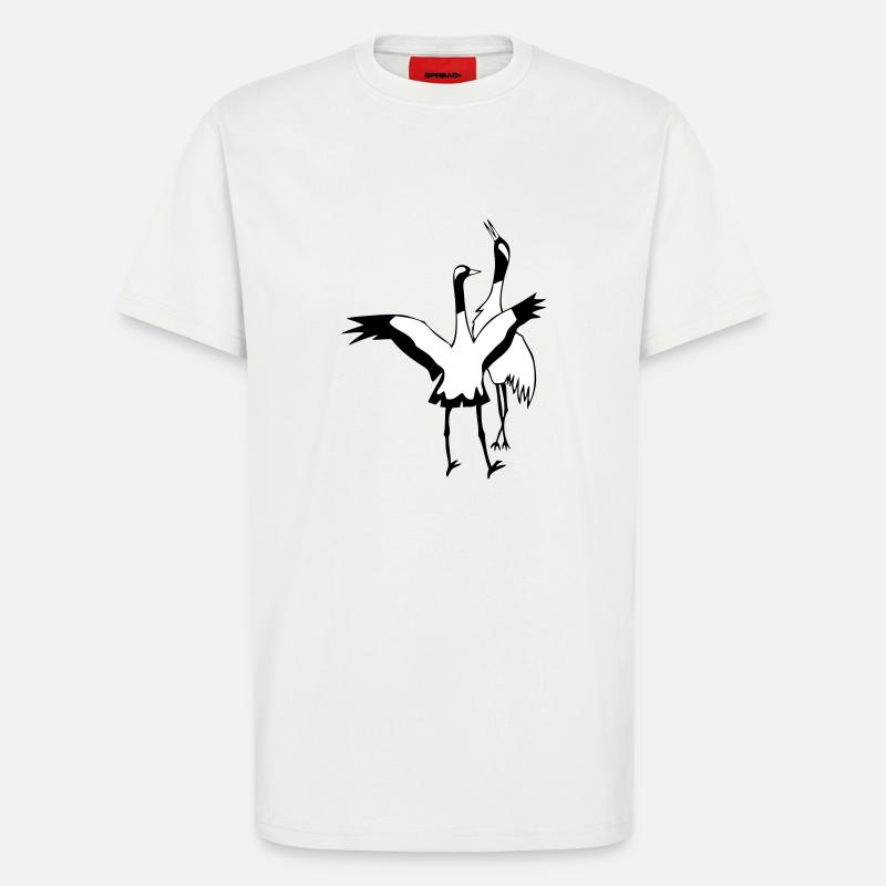 Kraniche - T-Shirt - made by SPREAD - OFF WHITE