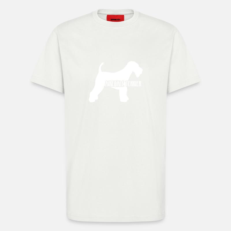 Airedale Terrier - T-Shirt - made by SPREAD - OFF WHITE