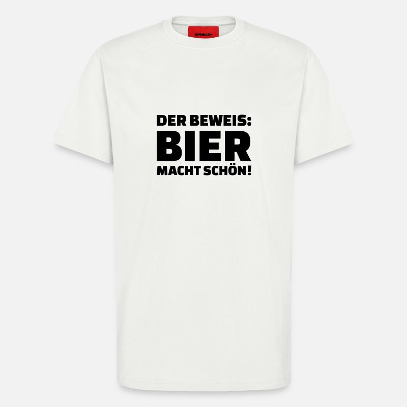 Bier - T-Shirt - made by SPREAD - OFF WHITE