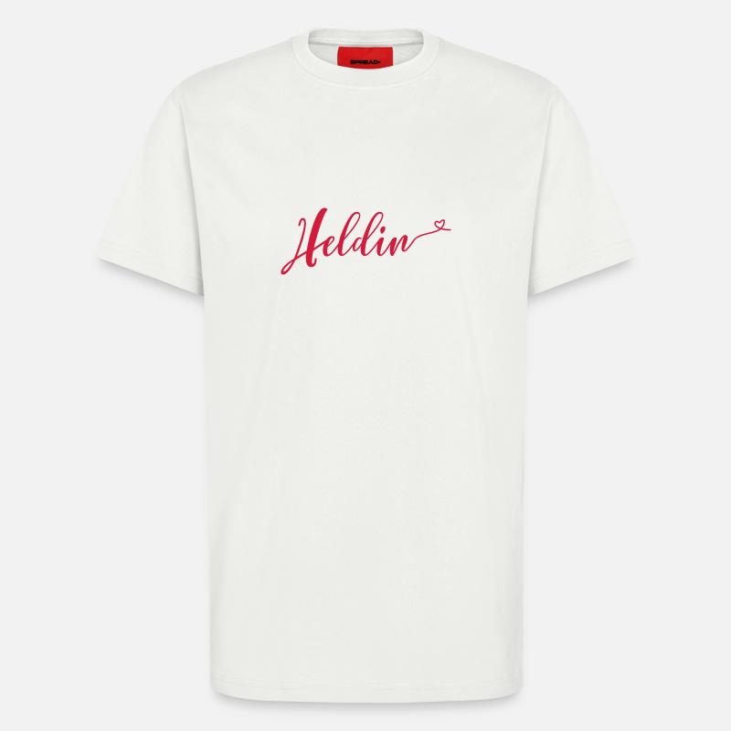 heldin - T-Shirt - made by SPREAD - OFF WHITE