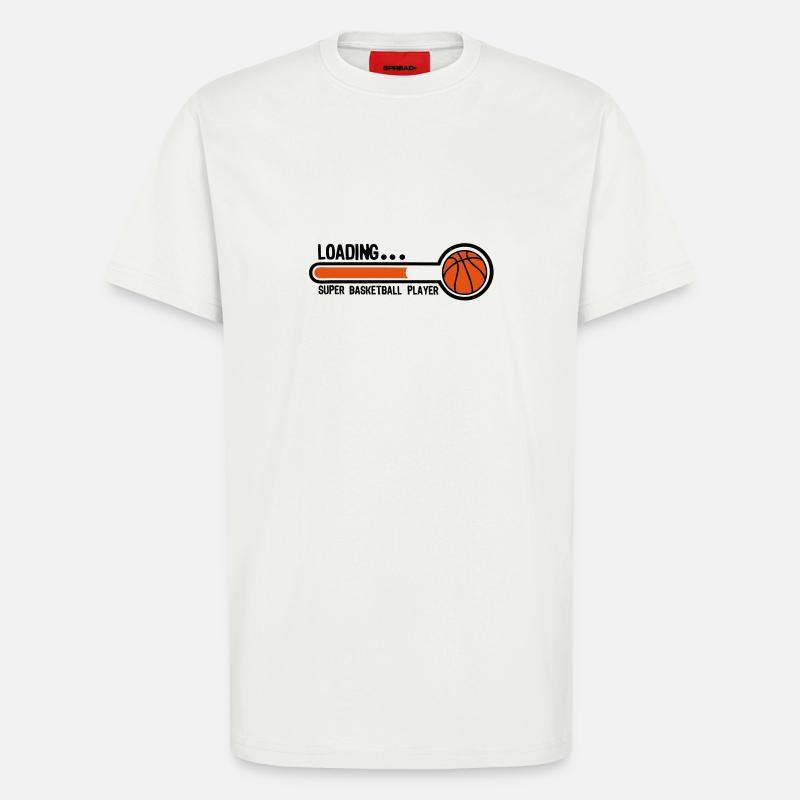 basketball loading super player1 - T-shirt bio décontracté fabriqué en UE - OFF WHITE