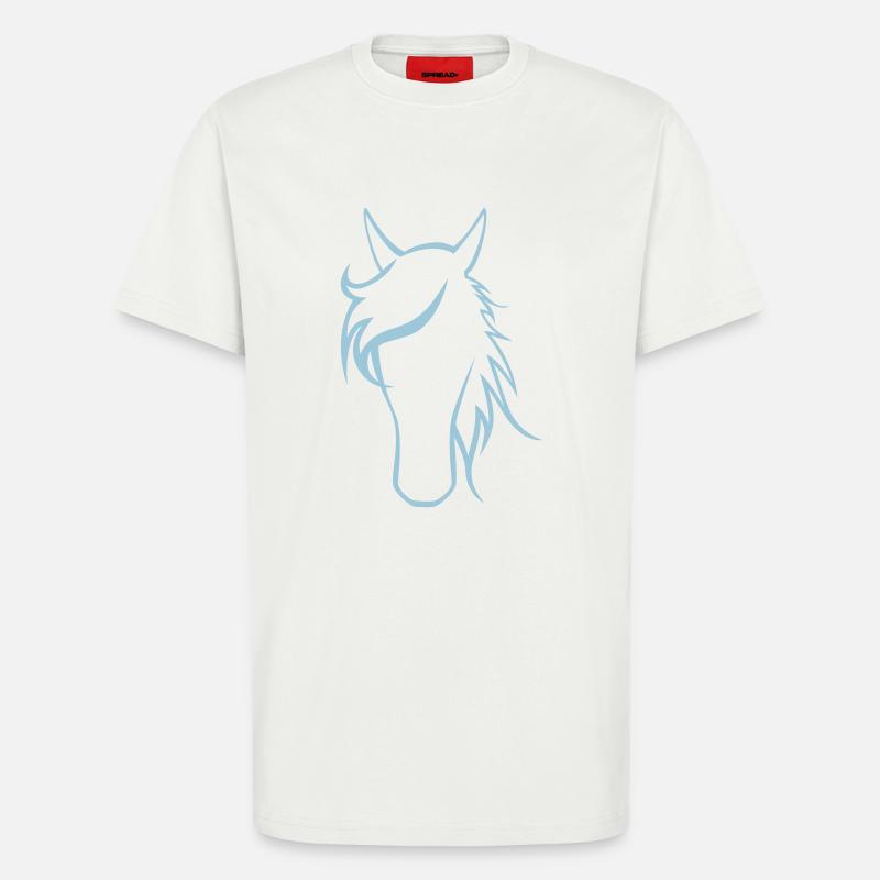 Pferdekopf - T-Shirt - made by SPREAD - OFF WHITE