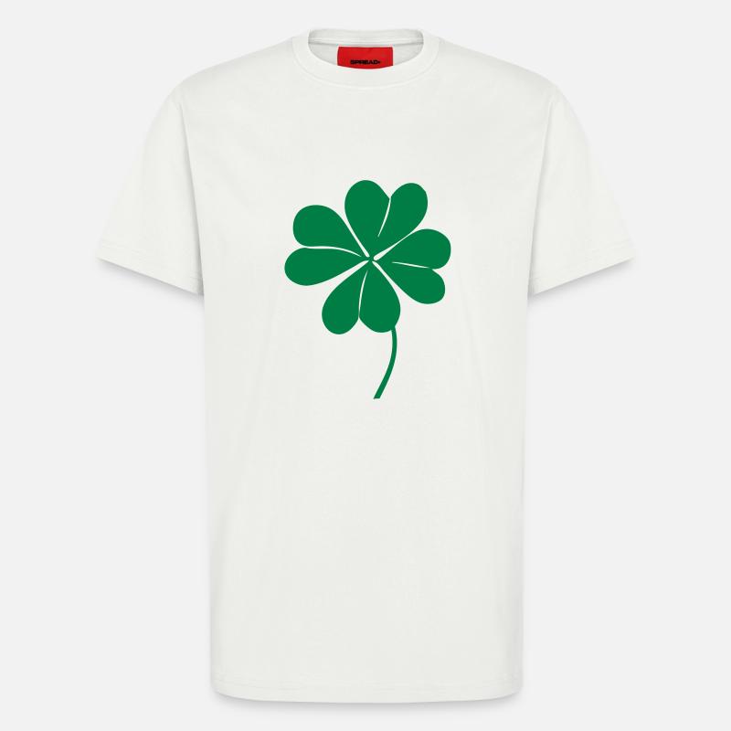 4. April Kleeblatt - T-Shirt - made by SPREAD - OFF WHITE