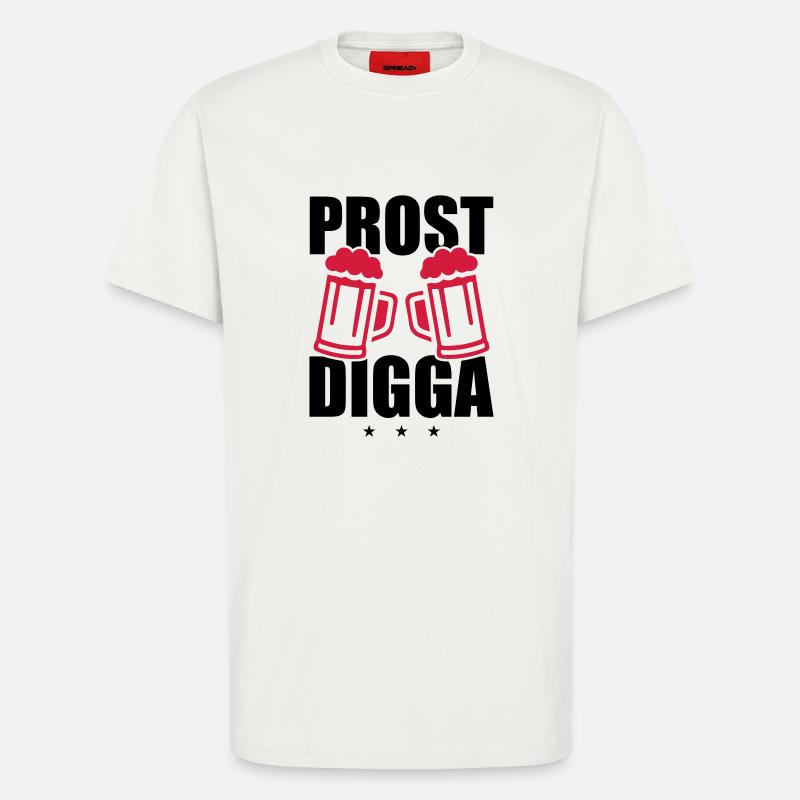 Prost Digga Bier - T-Shirt - made by SPREAD - OFF WHITE