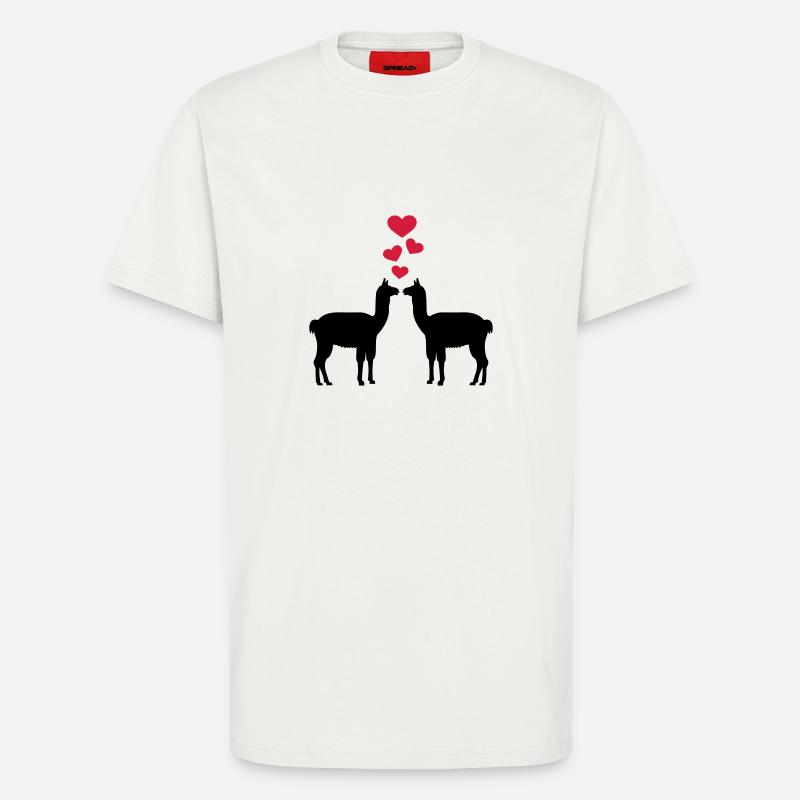 Lama - T-Shirt - made by SPREAD - OFF WHITE