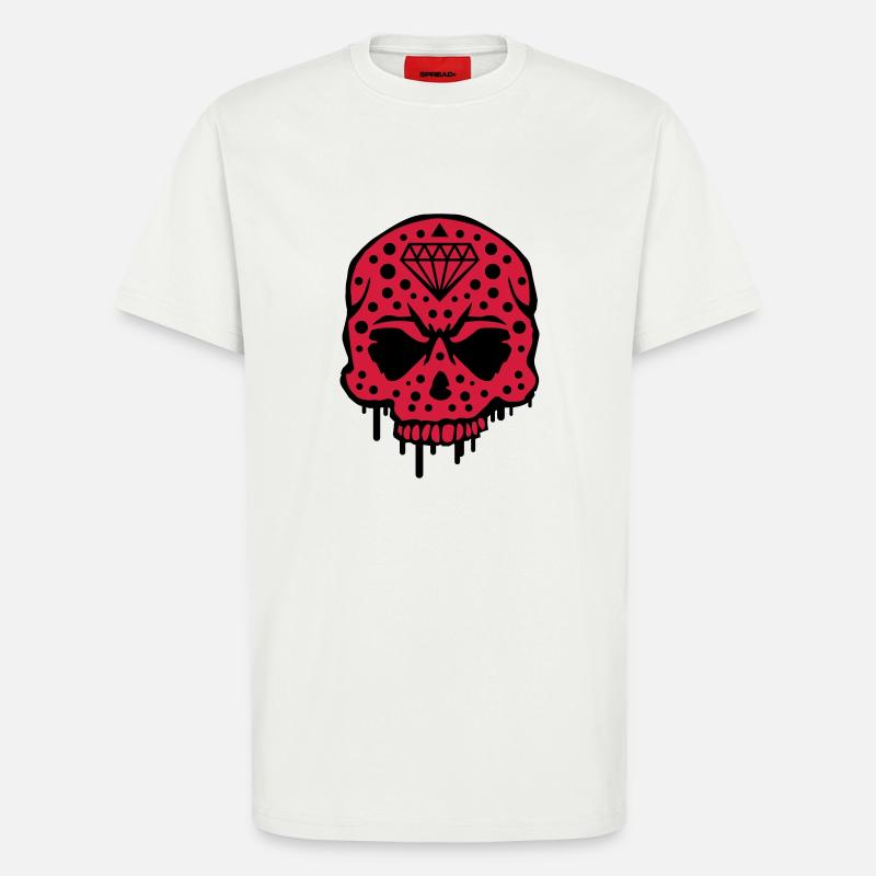 skull_diamond_graffiti_ce2 - T-Shirt - made by SPREAD - OFF WHITE