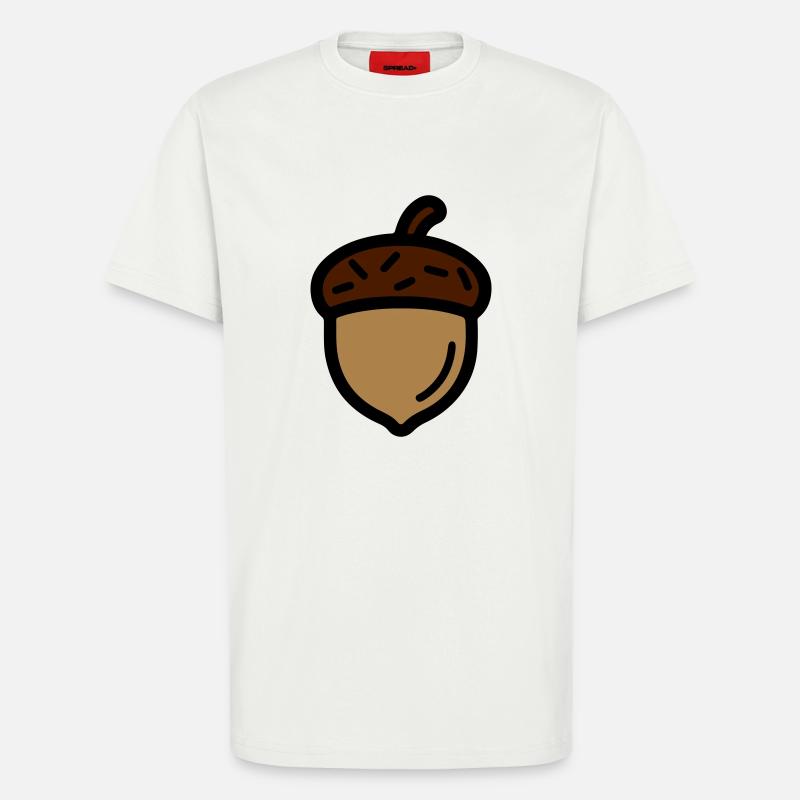Eichel Herbst Eiche - T-Shirt - made by SPREAD - OFF WHITE
